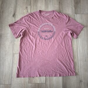 Travis Matthew Men's Size XXL T-Shirt Short Sleeve Red Crewneck Golf Basic